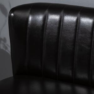 Divano 2 Posti in Similpelle 117x56,5x77 cm Marrone