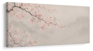 Quadro su tela – Ciliegio in fiore dai toni pastello