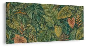 Quadro su tela – Composizione botanica di foglie tropicali