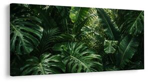 Quadro su tela – Foglie esotiche nella foresta pluviale
