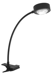 LightMe lampada da tavolo Powerlens Flex, morsetto, nero