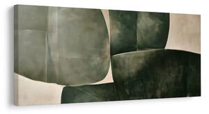 Quadro su tela – Forme organiche verde scuro