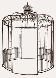 KEYHOMESTORE | Gazebo Decorativo in Ferro Verde Inglese Ø250 cm H. 360 cm