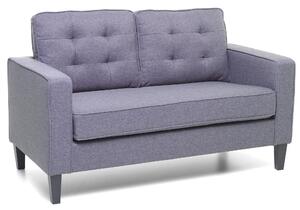 Divano 2 Posti 145x78x95 cm in Tessuto Blu