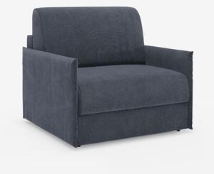 Evans poltrona letto compatta con materasso - sfoderabile in tessuto s