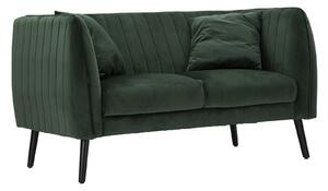 Divano Coalition 136x75x77 cm Legno Spugna e Poliestere Verde e Nero
