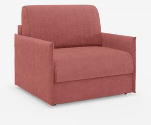 Evans poltrona letto compatta con materasso - sfoderabile in tessuto s