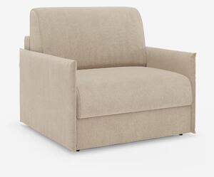 Evans poltrona letto compatta con materasso - sfoderabile in tessuto s