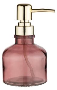 Dispenser per sapone rosa scuro in vetro 200 ml Atessa – Wenko