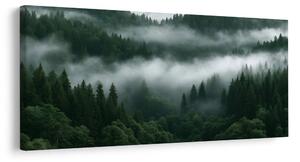 Quadro su tela – Valle verde avvolta nella nebbia