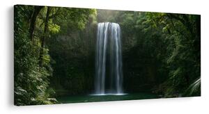 Quadro su tela – Oasi verde con cascata