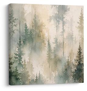 Quadro su tela – Bosco sognante dai toni delicati