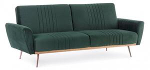 Divano Letto Johnny Velluto Verde Scuro in Velluto