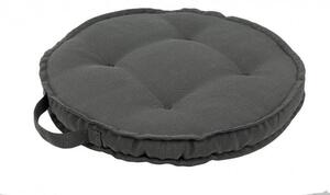 Cuscino Tondo Poly230 Carbon in Tessuto per Esterno
