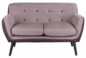Divano 2 Posti 130x80x68 cm in Tessuto Tortora