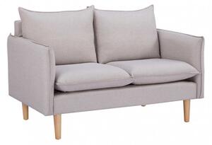 Divano 2 Posti Florin 130x84x51 h cm in Tessuto Beige