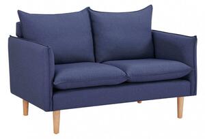 Divano 2 Posti Florin 130x84x51 h cm in Tessuto Blu