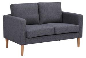 Divano 2 Posti Ramsey 137x73x82 h cm in Tessuto Grigio scuro