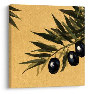 Quadro su tela – Olive scure su sfondo chiaro