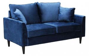 Divano 2 Posti Chandler 152x81x89 h cm in Velluto Blu