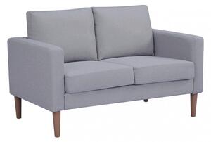 Divano 2 Posti Ramsey 137x73x82 h cm in Tessuto Grigio chiaro