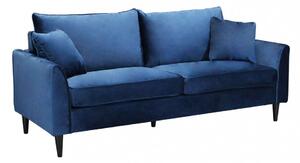 Divano 3 P Chandler 196x81x89 h cm in Velluto Blu