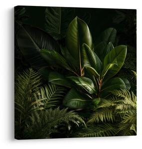 Quadro su tela – Giungla verde con felci