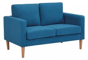 Divano 2 Posti Ramsey 137x73x82 h cm in Tessuto Blu
