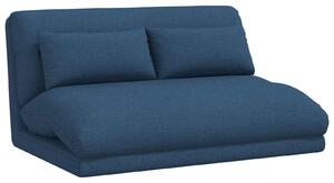 VidaXL Poltrona reclinabile in tessuto blu