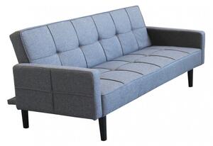 Divano Letto Anson 194x83x74 cm in Tessuto Grigio scuro