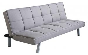 Divano Letto Aaron 178x80x71 cm in Tessuto Grigio