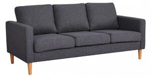 Divano 3 Posti Ramsey 180x73x82 h cm in Tessuto Grigio scuro