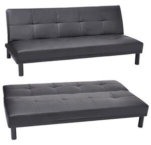 Divano Letto Prontoletto Click-Clack in Similpelle Nero