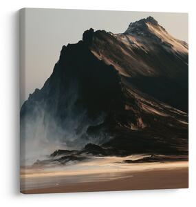 Quadro su tela – Montagna drammatica nella luce del mattino