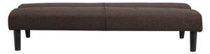 Divano Letto Prontoletto Click Clack Rivestimento in Tessuto Marrone Oliver