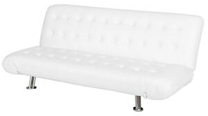 Divano Letto Prontoletto Zeus Rivestimento in Similpelle Bianco