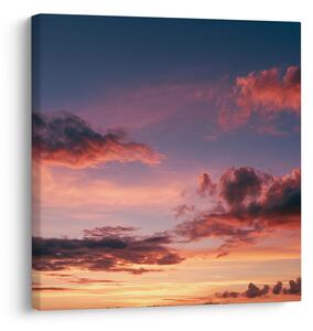 Quadro su tela – Nuvole drammatiche al tramonto