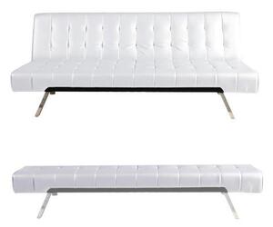 Divano Letto Prontoletto Click Clack Rivestimento in Similpelle Beige Darrel