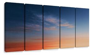 Quadri 5 pezzi – Cielo serale dai mille colori