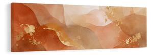 Quadro su tela – Curve stratificate nella palette beige