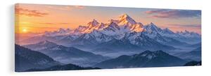 Quadro su tela – Panorama alpino all’alba