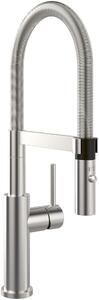 Villeroy & Boch Steel Expert 2.0 - Miscelatore per lavello con braccio flessibile e doccia, acciaio inox 928000LC