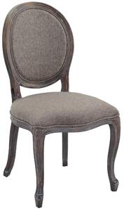Poltrona in Tessuto Grigio Marsiglia
