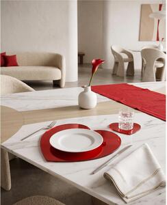 Tovaglietta e sottobicchiere in Plexiglass Cuore Dimensioni37x35 x h.0,2 cm Pulire con un panno umido colore rosso