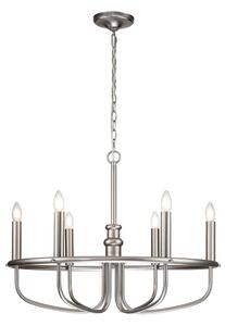 Kichler KL-CAPITOL-HILL6-BN-Lampadario a catena CAPITOL HILL 6xE14/40W/230V cromo