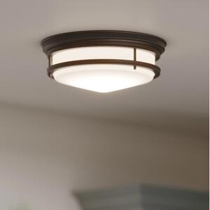 Hinkley HK-HADLEY-F-OZ - Plafoniera per bagno HADLEY, 3xE27/40W/230V IP44, bronzo