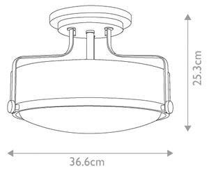 Hinkley - Lampadario a plafone HARPER 3xE27/60W/230V