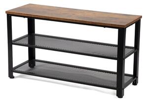 Scarpiera nera in acciaio 80x45x30 cm Arne – Bonami Essentials