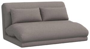 VidaXL Poltrona regolabile in tessuto color taupe