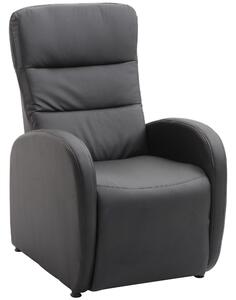 Poltrona Relax Reclinabile con Poggiapiedi Nero